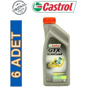 Resim Castrol GTX Ultraclean 10W-40 A3/B4 Motor Yağı 6 x 1 L 