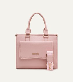 Resim Milena Pembe E. Deri Bebek Çantası 