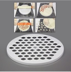 Resim Gondol 61 Bölmeli Petek Şekilli Pratik Mantı Kesici Açma Kalıbı Mantımatik 