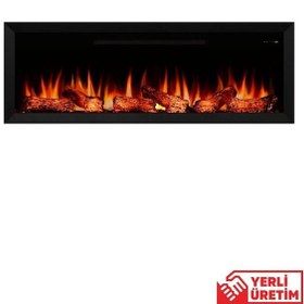 Resim Alaf 160 Elektrikli Şömine - Isıtıcılı, Metal Çerçeveli, Sınırsız 