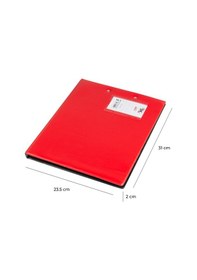 Resim Evrak Sunum Firma Klasörü Sekreterlik Çift Mekanizmalı A4 Ring Binder File 250 Yaprak Kapasiteli 23x31 Cm. Kırmızı 