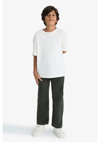 Resim Defacto Erkek Çocuk Wide Leg Düz Paça Jean Pantolon G2929a825aukh243 Haki 