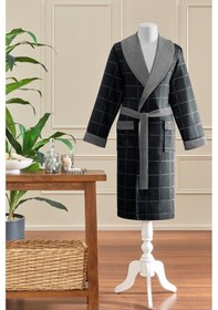 Resim Özdilek Nera Maskülen Şal Yaka Bornoz Gri 