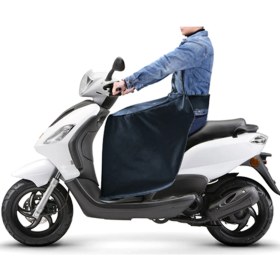Resim Bundera Scooter Diz Koruma Örtüsü Motorsiklet Dizlik Yağmur Rüzgar Önleyici Koruyucu Örtü Rüzgarlık 