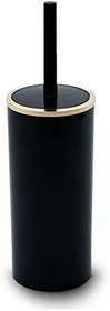 Resim Primanova Lenox Siyah Altın 2 Li Set Çöp Kovası + Tuvalet Fırçası 