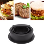 Resim 3'lü Hamburger Presi Patty Maker, Sığır Eti ve Sebze Köfteleri için Non-Stick Plastik Kalıplar, Kolay Kullanım ve Temizlik, Dolgulu Köfteler için İdeal, Mutfak Pişirme Aracı 