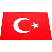 Resim otodemir Türk Bayrak Kaymaz Torpido Pedi - Türk Bayrak Kaydırmaz Ped - Türk Bayrak Torpido Kaydırmaz Ped 