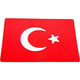 Resim otodemir Türk Bayrak Kaymaz Torpido Pedi - Türk Bayrak Kaydırmaz Ped - Türk Bayrak Torpido Kaydırmaz Ped 
