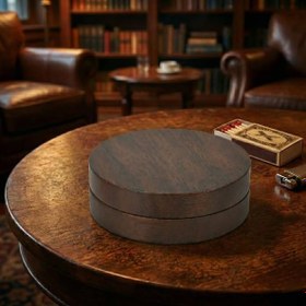 Resim Kahverengi Bambu Kapaklı Küllük 