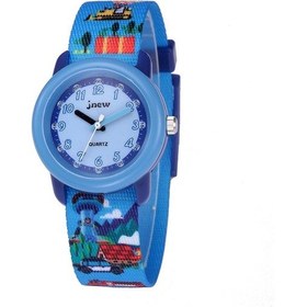 Resim Sones Jnew A335-20094 Çocuk 3d Çizgi Film Harfleri Kauçuk Kabuk Su Geçirmez Kuvars Saat Mavi 