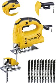 Resim Forces Power Germany Sjs Metal Şanzıman 3400 W Bakır Sargı Dekupaj Testere Profesyonel 10 Adet Testere Hediye 