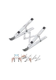 Resim Alfalink Al-10 Alüminyum Apple Uyumlu MacBook Kademeli Notebook Stand 