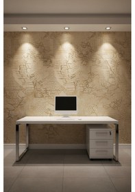 Resim İthal 16m2 Duvar Kağıdı 3boyutlu Düz Desen Simli Silinebilir Bej 