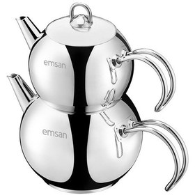 Resim Emsan Seylan Midi Indüksiyon Tabanlı Çaydanlık Takımı 1.1 - 2 Lt 