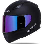 Resim LS2 Rapid 2 Mat Siyah Rainbow Vizörlü Kask 