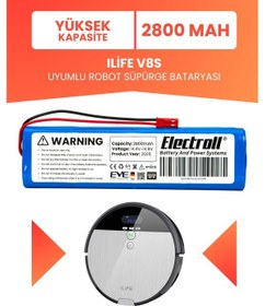 Resim Ilife V8s Uyumlu Batarya Yüksek Kapasite 2800mah 
