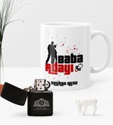 Resim Bk Gift Kişiye Özel Baba Adayı Benzinli Çakmak Ve Kupa Seti-1 