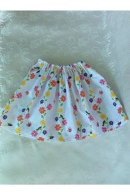 Resim Yakamoz Kız Bebek 4-12 Ay Desenli Poplin Kumaş Etek 