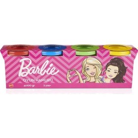 Resim Barbie Oyun Hamuru 4 Lü (4x100 Gr.) GPN18 