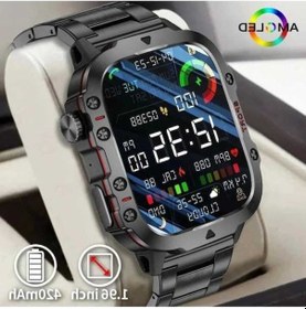 Resim Treasures 2025 Yeni Xiaomi Askeri Akıllı Saat Erkek Ip68 5atm Su Geçirmez Spor İzci Black Steel Altın, Kalori Sayacı, Uyku İzleme, Led Ekran Altın 