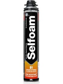 Resim Selsil Selfoam B1 Yangına Dayanıklı Poliüretan Köpük Tabancalı 750 ml Siyah Siyah 