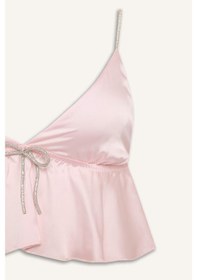 Resim Defacto Regular Fıt Askılı Saten Pijama Üst G1175ax26sppn648 Pembe-pn648 