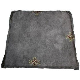 Resim Knsz sırt minderi 1 li zng&mğr&uslu gri işlemeli kumaş cırtlı tel bar sandalyesi sırtı için 