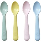 Resim Çocuk Kaşık Seti, Pastel Tonlar, 4 Adet 