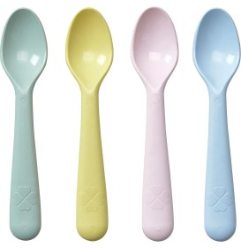 Resim Çocuk Kaşık Seti, Pastel Tonlar, 4 Adet 