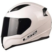 Resim Ls2 Rapid 2 Şeffaf + Siyah Vizörlü Motosiklet Kaskı Beyaz 