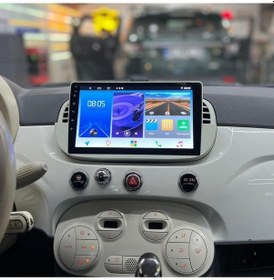 Resim Fiat 500 Android Gps Carplay 8+256 Gb Kamera + Çerçeve 2008-2015 Yazılımsal 9" 