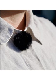 Resim Radius Siyah Renk Yaka Mikrofonu Için Rüzgar Koruyucu İkili 