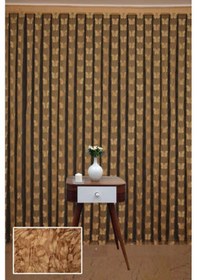 Resim Kelebek Model Gold Renk İp Perde Hazır Düğmeleri Dikilmiş İp Perde 300 270 Cm Gold 