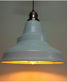 Resim Riolight Retro Beyaz Içi Altın Bakır Askılı Tekli Metal Sarkıt (538294518) 