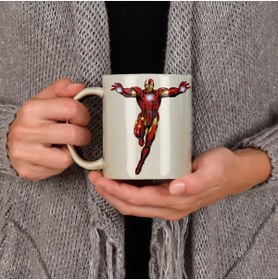 Resim mutluluk bulaşır Marvel Iron Man Baskılı Kupa Bardak 