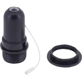 Resim Renklimestore E27 Ipli Siviçli Duy Lambader Için Uygun Siyah 