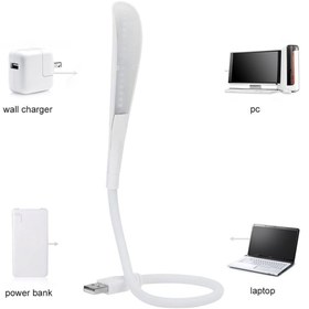 Resim nelerbulurum USB Girişli esnek 3 Seviye Dokunmatik Usb Led Masa Çalışma Kitap Okuma Lambası Pc Gece Lambası 