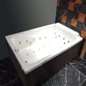 Resim 2 Kişilik Küvet | Jakuzi | Kalender | 180x120 | Mod - 120x180 / Siyah / 2 Kişilik 