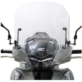 Resim Gp Kompozit Honda Sh 125 2024-2025 Uyumlu Kısa Ön Cam Şeffaf Std 