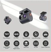 Resim Tongdashop Kawa Mını 3 1296p Araç Kamerası Ses Kontrollü G-sensor Park Modu Gece Görüşü Mavi 
