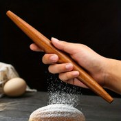 Resim 1 adet sivri uçlu merdane, mantı için özel ahşap merdane çubuğu, hamur açma çubuğu, küçük çubuk, mutfak gereci restoran pişirme aracı fırın ürünleri bayramınız mübarek olsun 