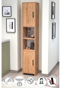 Resim 2 Kapaklı 6 Bölmeli Çok Amaçlı Dolap Alya Çok Amaçlı Mutfak Dolab 