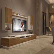 Resim Decoraktiv Trendstyle 5220DA Mdf Tv Ünitesi Tv Sehpası - Beyaz - Pera 