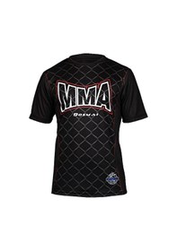 Resim Dosmai Dijital Baskılı Mma Fighter Spor T-shirt Siyah Mmt108 