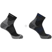 Resim Salomon X Ultra Access Quarter 2 R+l Unisex Siyah Çorap 