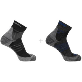 Resim Salomon X Ultra Access Quarter 2 R+l Unisex Siyah Çorap 