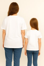 Resim SVART WEAR MAMA MINI Anne Kız Kombin Tişört Takımı T-Shirt Twin Anne Kız Çocuk Oversize MAMA MINI (TEKLİ FİYAT) 