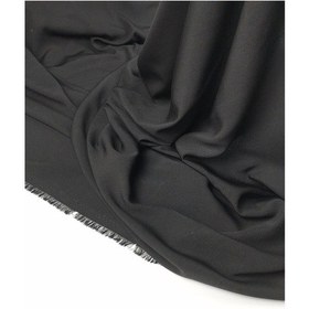 Resim Siyah Renkte İnce Krep Kumaş 150x300cm-11142 