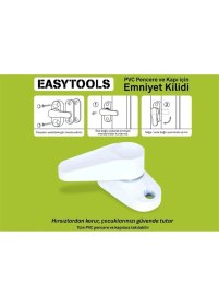 Resim Mikasso ® Yeni Ürün Pvc Pencere Güvenlik Çocuk Bebek Kapı Emniyet Kilidi Plastik 