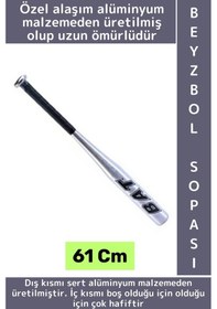 Resim Premium Dekoratif Hediyelik Kırılmaz Sert Alüminyum Alaşım Hassas Kavrama Şık Beyzbol Sopası 61 Cm Çok Renkli 